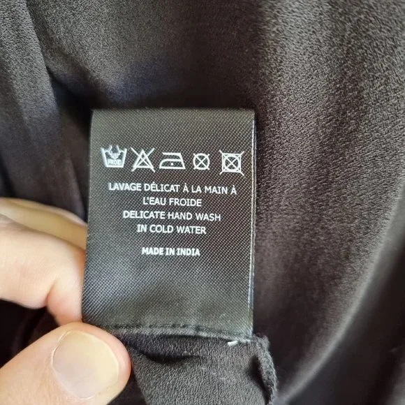 Isabel Marant Etoile Cabella Black Embroidered Peasant Blouse Size 36 - Picture 9 of 10